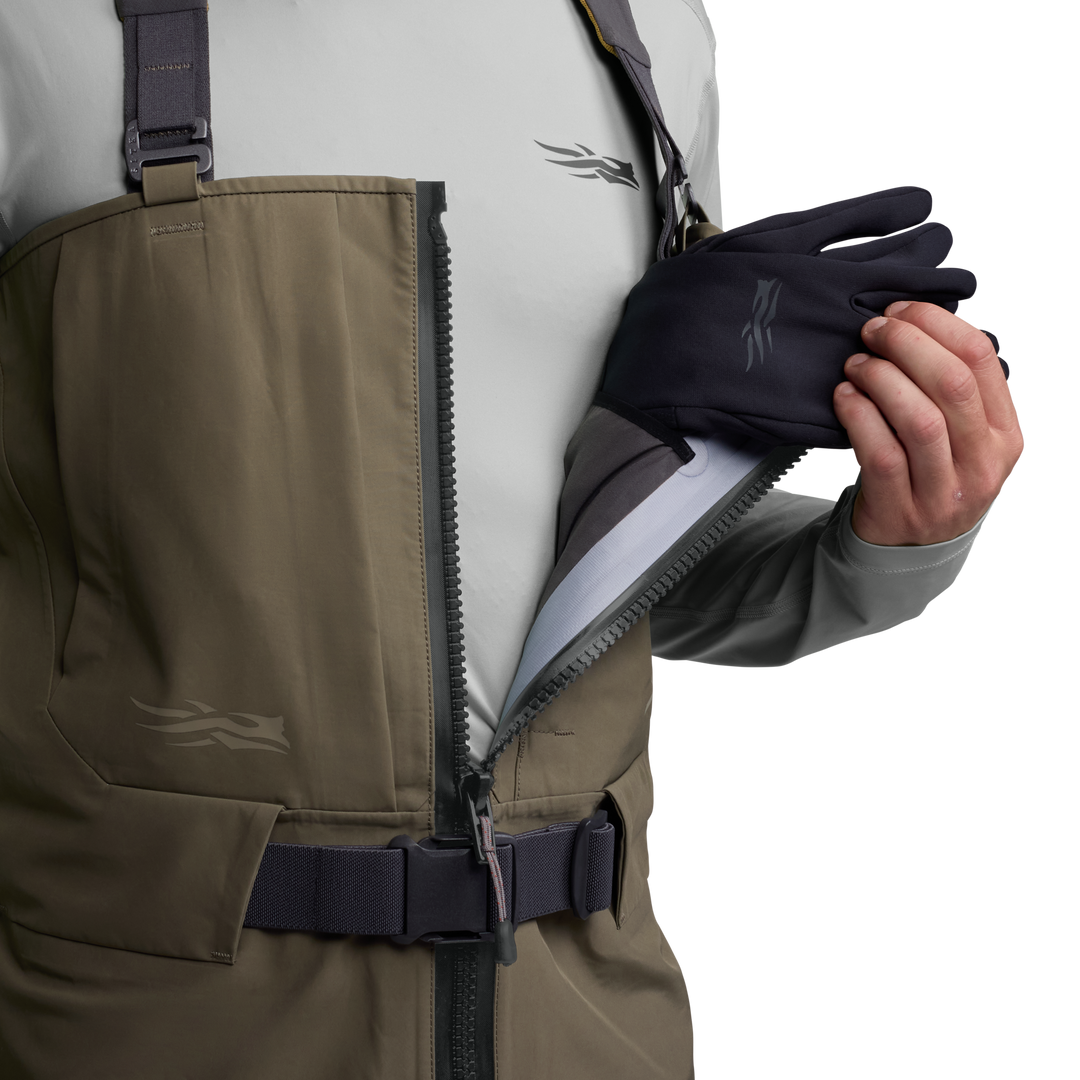 Sitka CrossCurrent Zip GTX Stockingfoot Wader | Tailwaters Fly Fishing