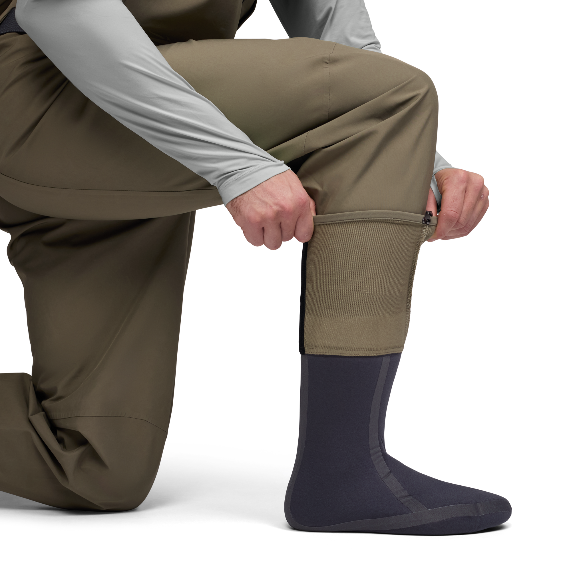 Sitka CrossCurrent Zip GTX Stockingfoot Wader | Tailwaters Fly Fishing