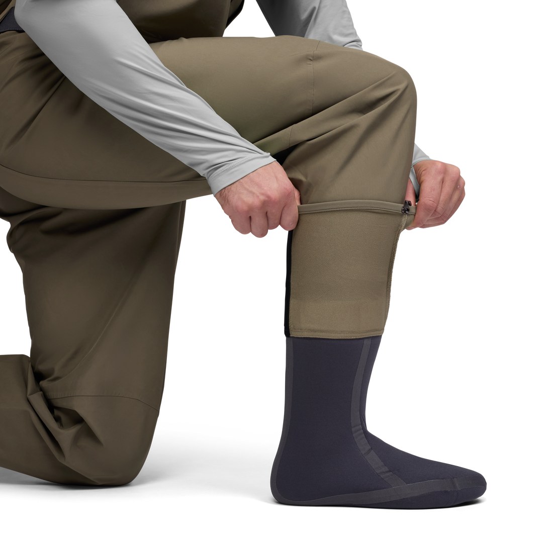 Sitka CrossCurrent Zip GTX Stockingfoot Wader | Tailwaters Fly Fishing