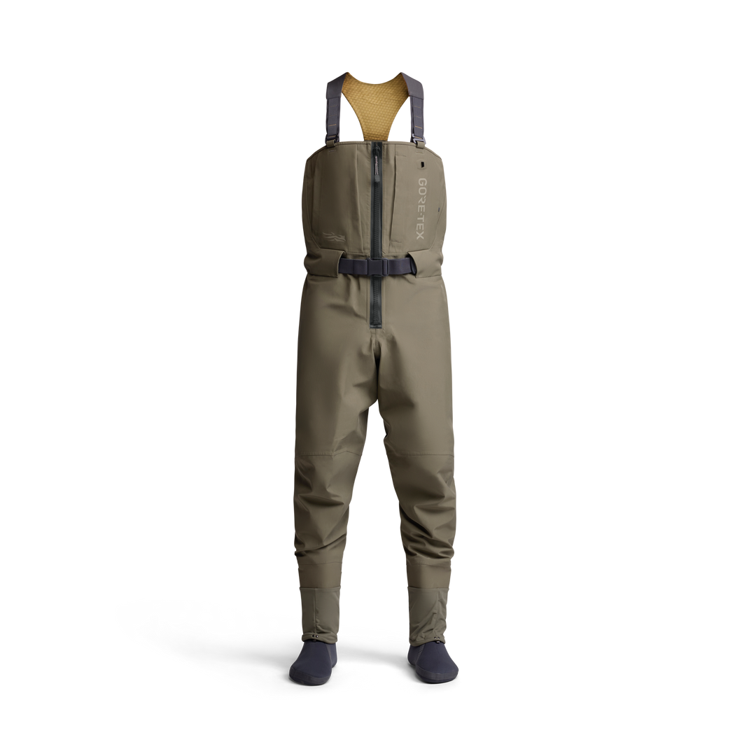 Sitka CrossCurrent Zip GTX Stockingfoot Wader | Tailwaters Fly Fishing