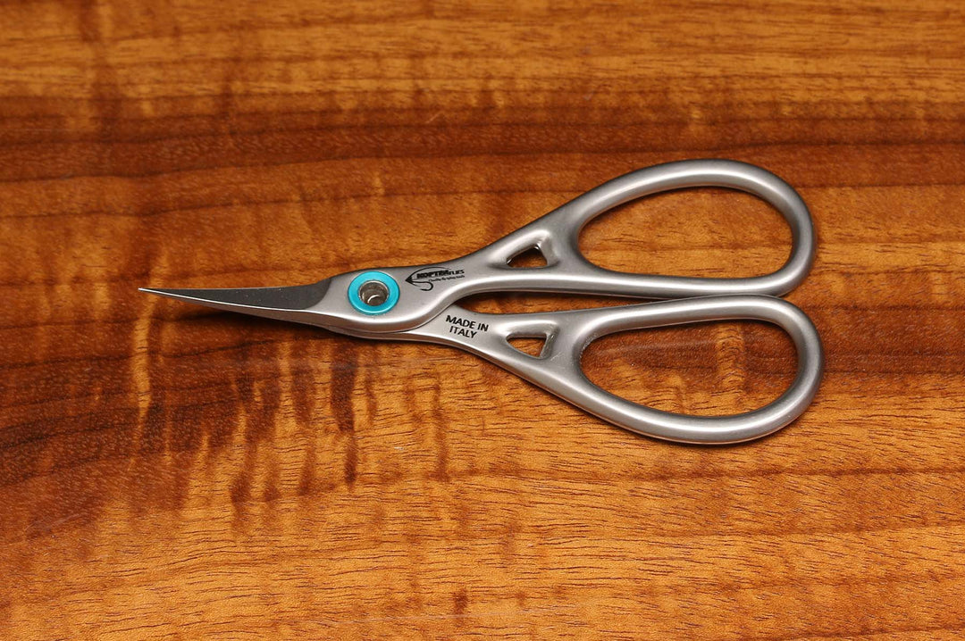 Hareline Kopter ABSOLUTE CURVED Blade Microserrated Edge Thin Point Scissors | Tailwaters Fly Fishing