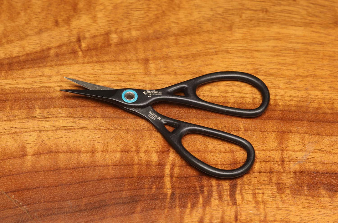 Hareline Kopter ABSOLUTE STEALTH Straight Blade Micro serrated Edge Thin Point Scissors