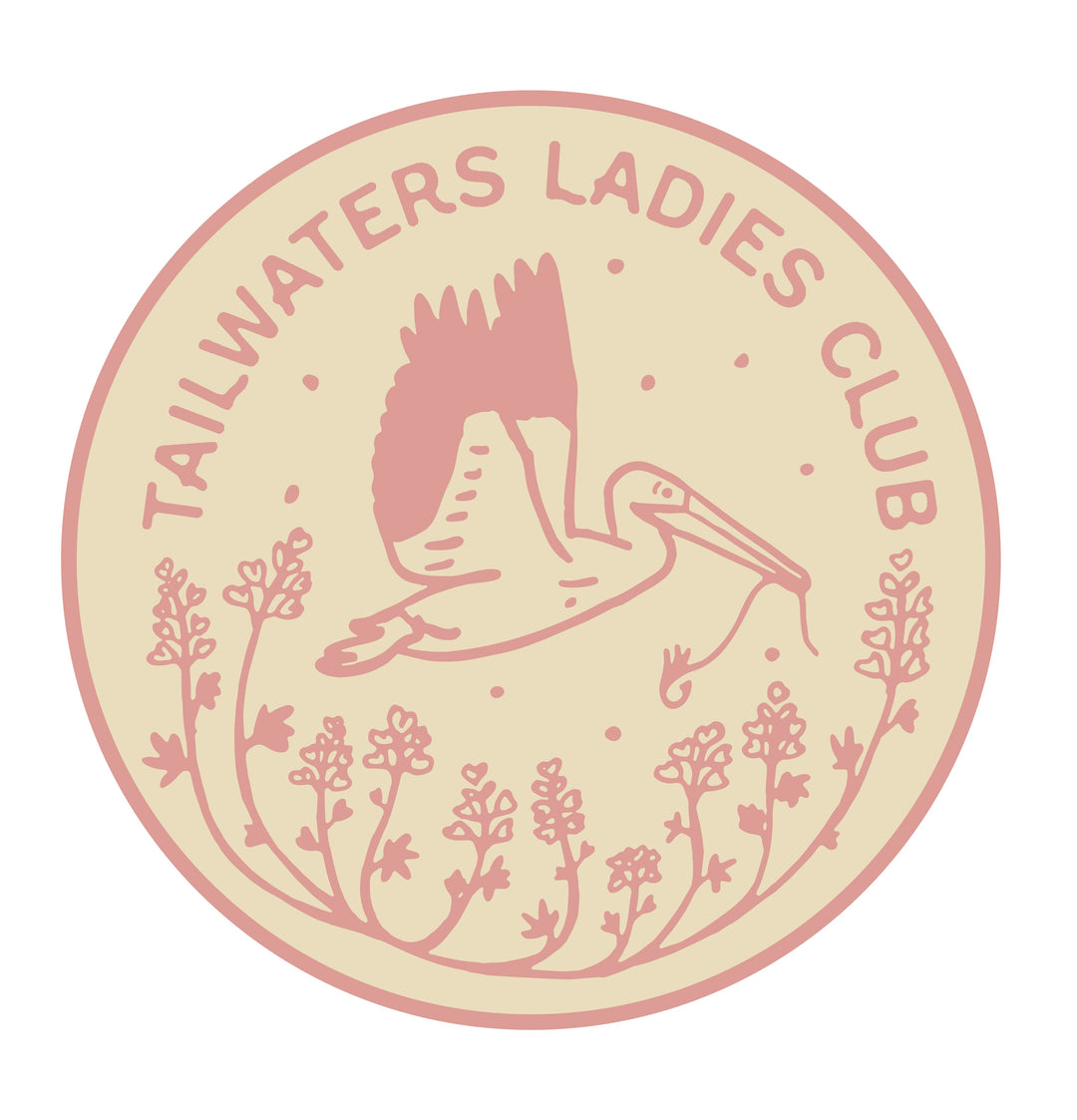 Tailwaters Fly Fishing Ladies Club Open Skies Sticker | Tailwaters Fly Fishing