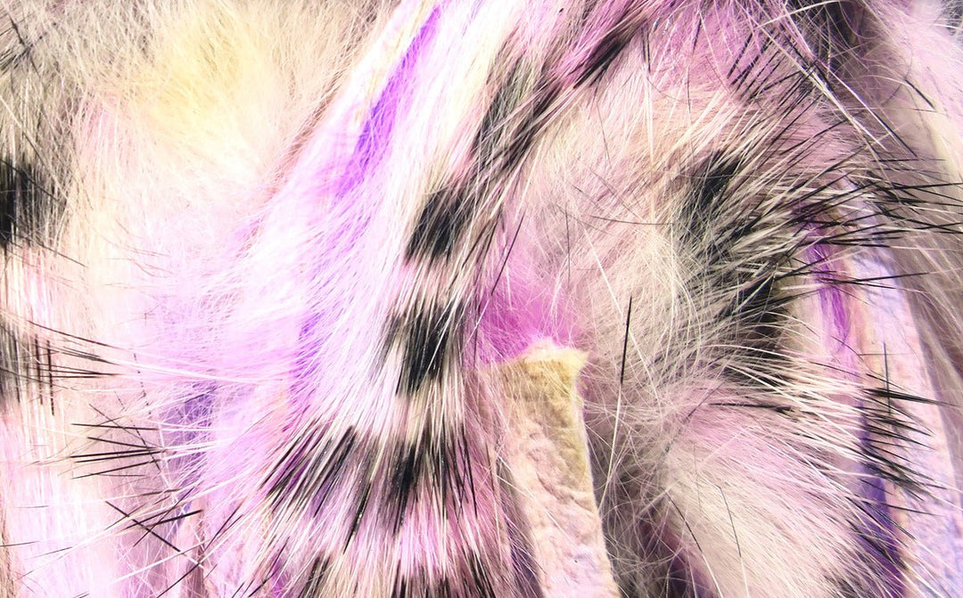 Hareline Micro Black Barred Groovy Bunny Strips