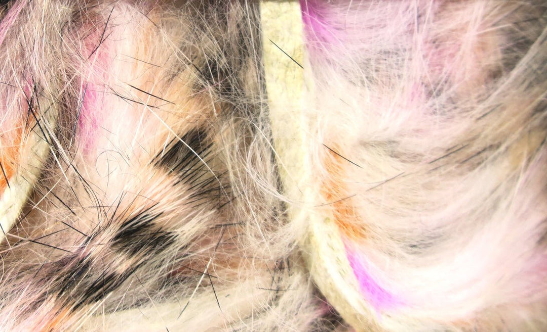 Hareline Micro Black Barred Groovy Bunny Strips