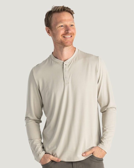 Free Fly Men's Bamboo Flex Long Sleeve Henley | Tailwaters Fly Fishing