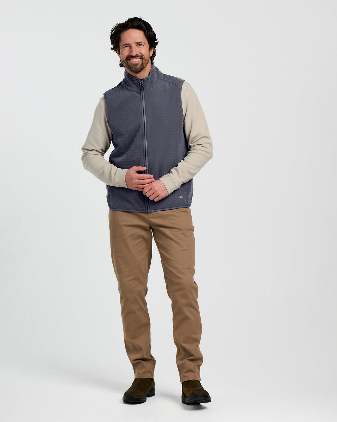 Free Fly Men's Gridback Fleece Vest, Mgbflv, view 4