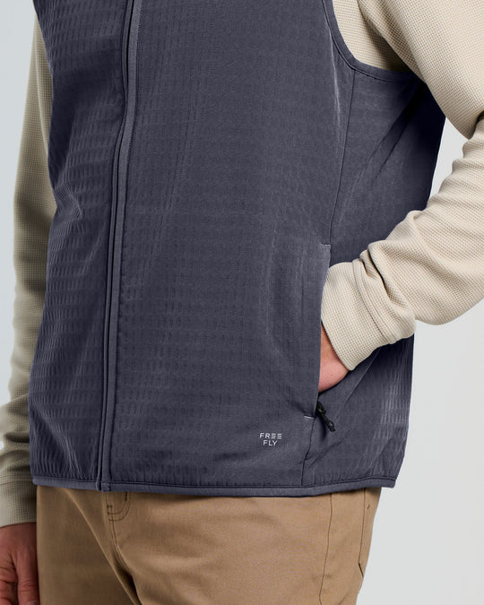 Free Fly Men's Gridback Fleece Vest, Mgbflv, view 3