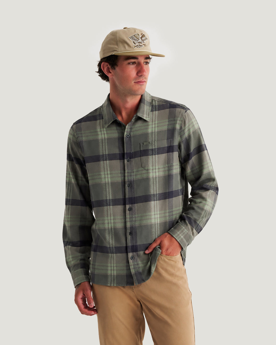 Free Fly Men's Seawool Flannel Shirt, Mseafla