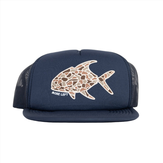 More Left Fly Co Camo Permit Foam Trucker | Tailwaters Fly Fishing