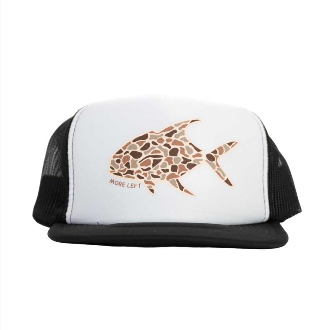 More Left Fly Co Camo Permit Foam Trucker | Tailwaters Fly Fishing