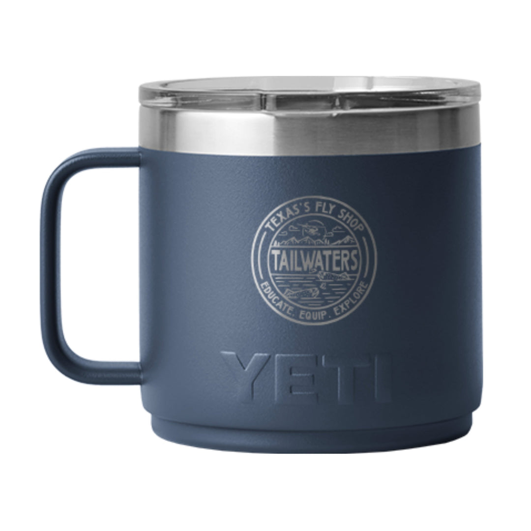Yeti Rambler 14 oz Mug 2.0 - Trouty Destination Logo | Tailwaters Fly Fishing