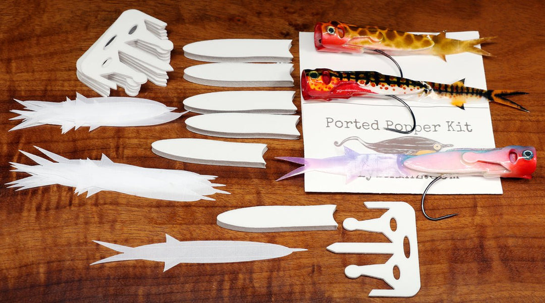 Hareline Ported Popper Kit by Fly Skinz | Tailwaters Fly Fishing