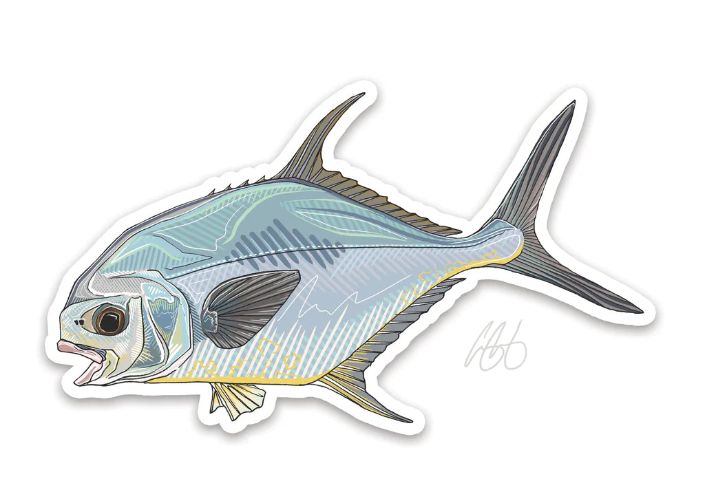 Casey Underwood Permit Decal | Tailwaters Fly Fishing