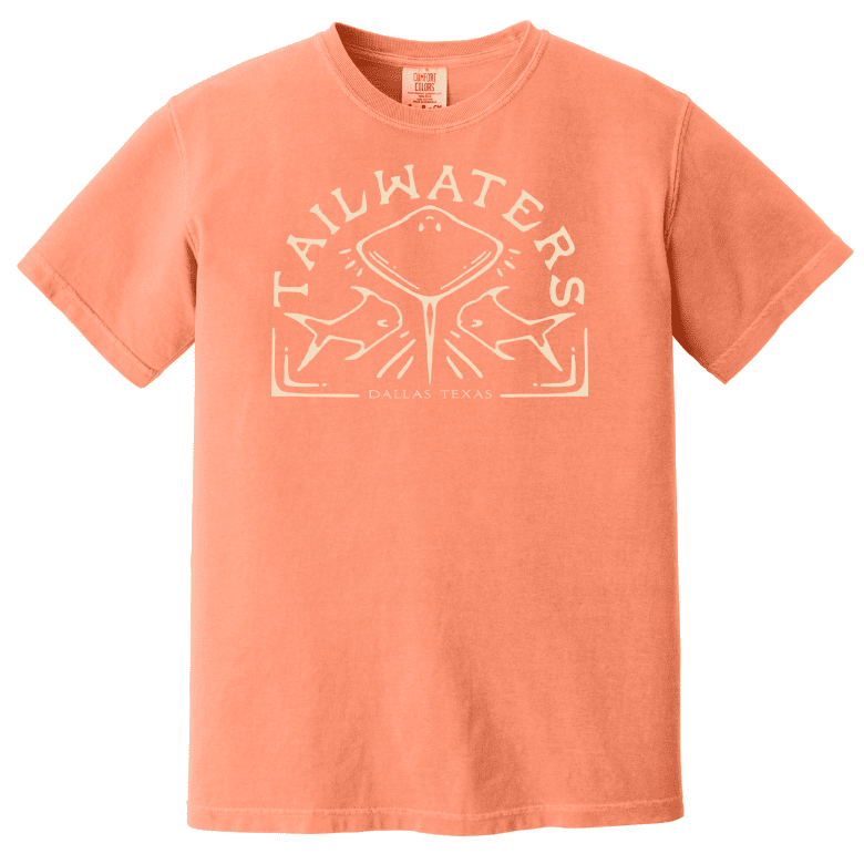 Tailwaters Fly Fishing Permit On Rays T-Shirt | Tailwaters Fly Fishing