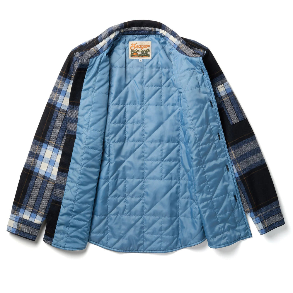 Seager Roosevelt Workshirt Indigo Plaid | Tailwaters Fly Fishing