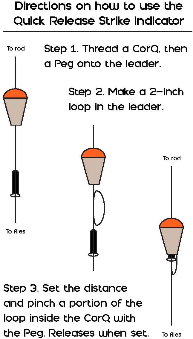 CorQ's Quick Release Indicator | Tailwaters Fly Fishing