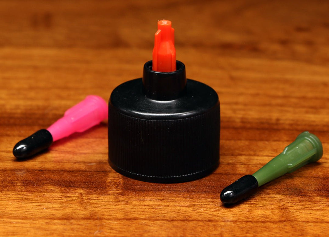 Hareline Solarez Syringe Cap Applicator For 4 oz Bottles | Tailwaters Fly Fishing