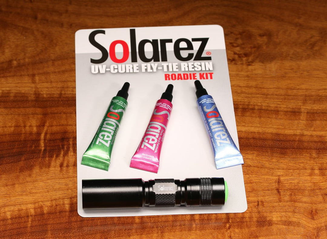 Hareline Solarez Roadie Kit 3 Pack 5 Gram Kit Mini UVa Flashlight | Tailwaters Fly Fishing