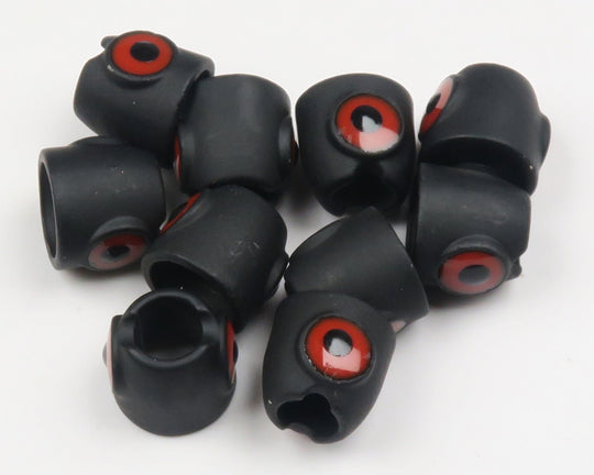 Hareline Bob Pop's Tungsten Red Eyed Jiggy Heads