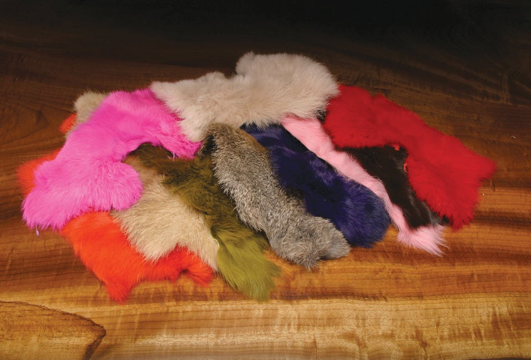Hareline Rabbit Hide Pieces Variety Pack