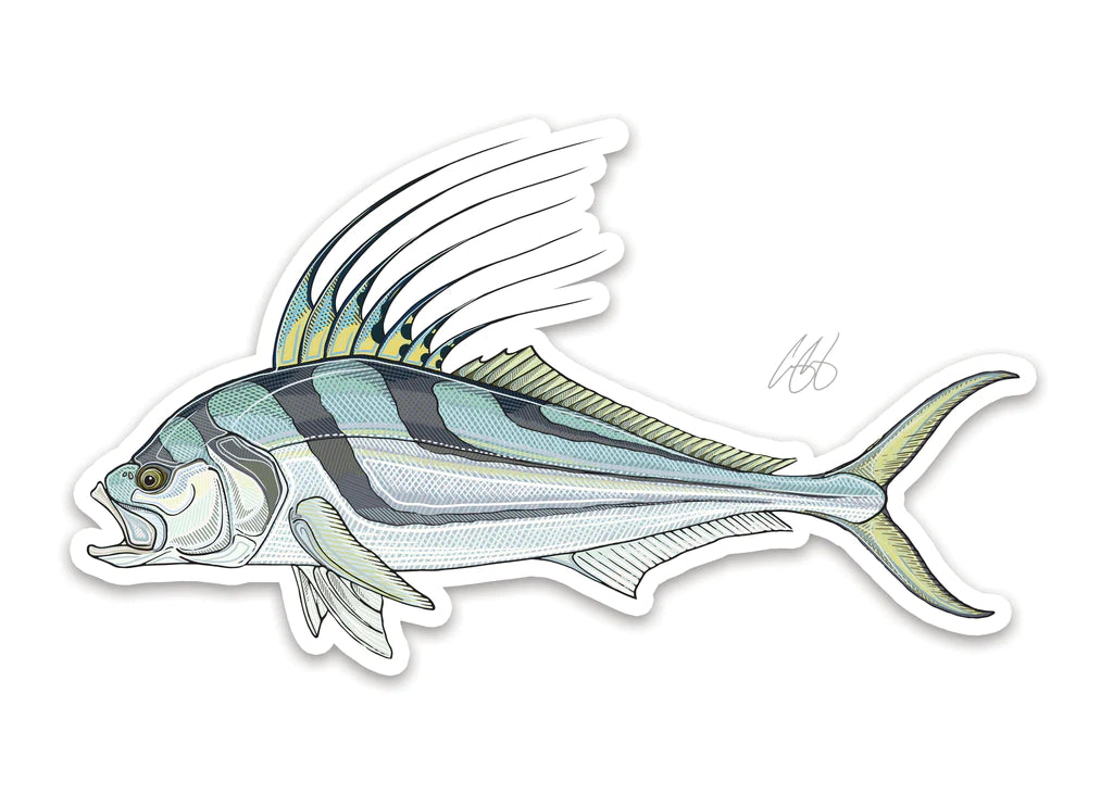 Casey Underwood Rooster Decal | Tailwaters Fly Fishing