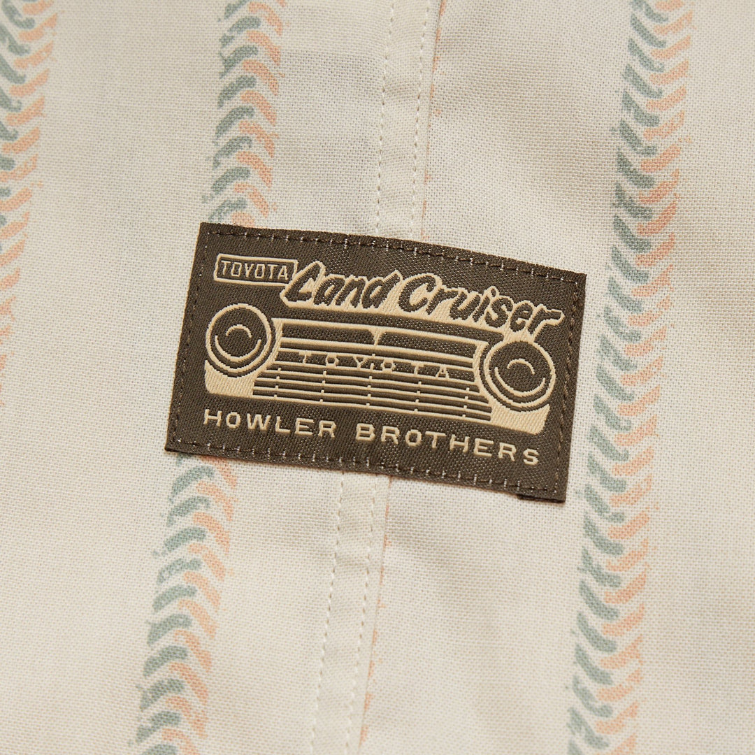 Howler Brothers  HB X Land Cruiser H Bar B Snapshirt: Tracks Off White | Tailwaters Fly Fishing