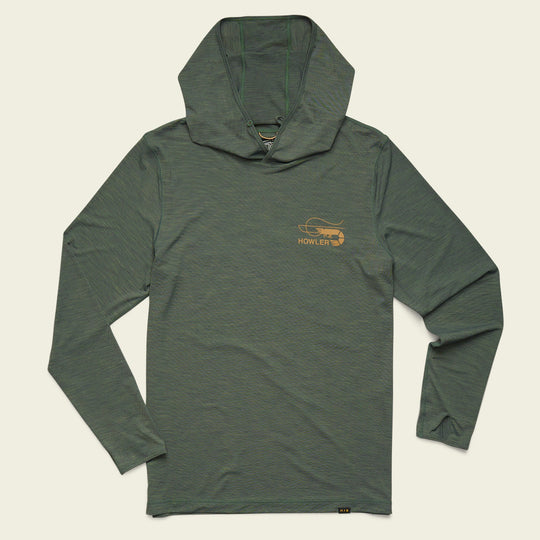Howler Brothers HB Tech Hoodie, Fatigue, front view