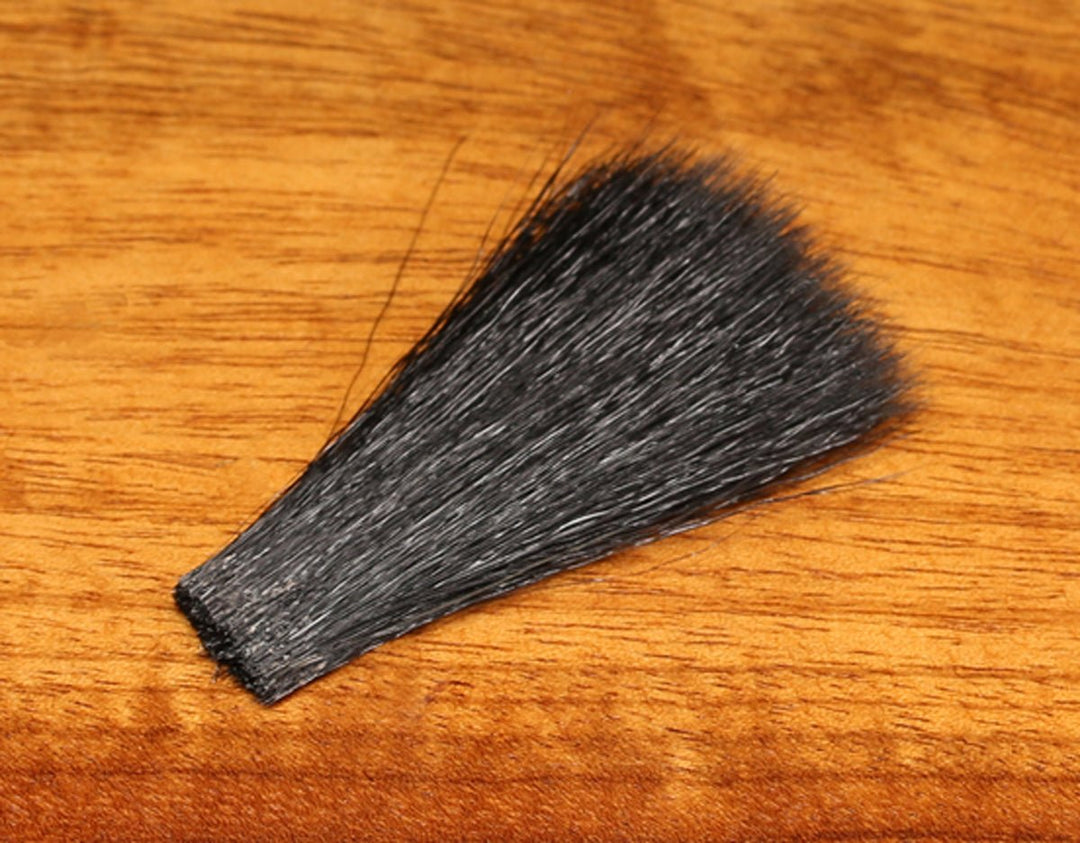 Hareline Selected Hair Wing Black Goat Hair #2