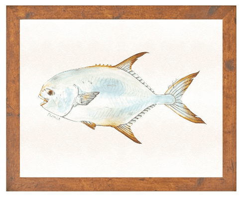 English Minter Ocean Permit Print | Tailwaters Fly Fishing