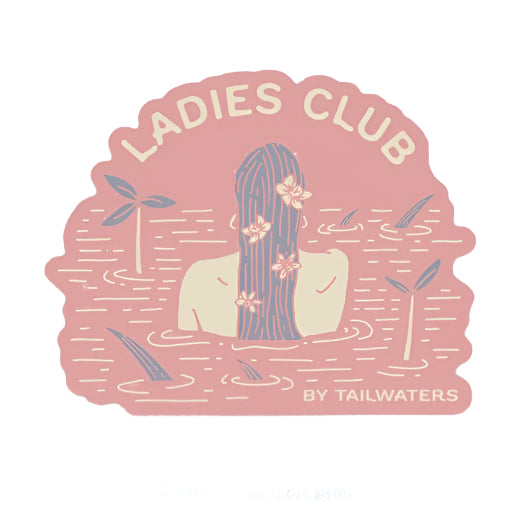 Tailwaters Fly Fishing Ladies Club Mermaid of the Flats Sticker | Tailwaters Fly Fishing