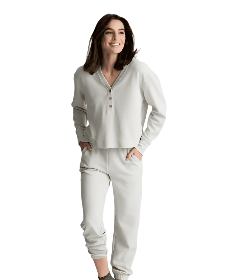 Free Fly Apparel Women's Waffle Long Sleeve Henley | Tailwaters Fly Fishing
