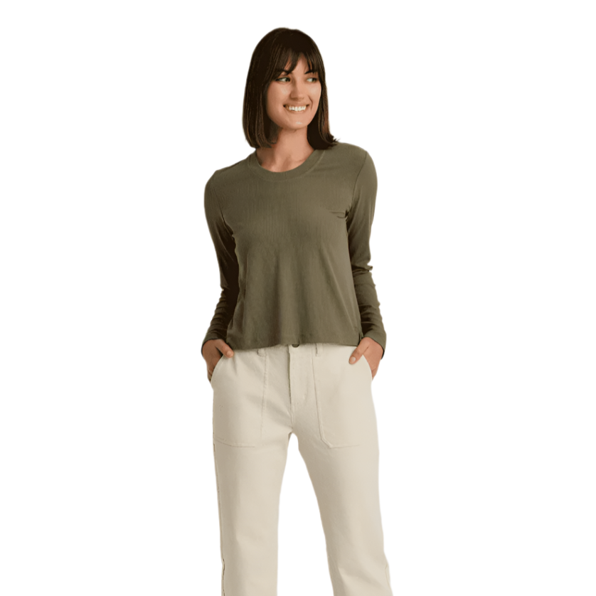 Free Fly Apparel Women's Ribbed Bamboo Long Sleeve | Tailwaters Fly Fishing