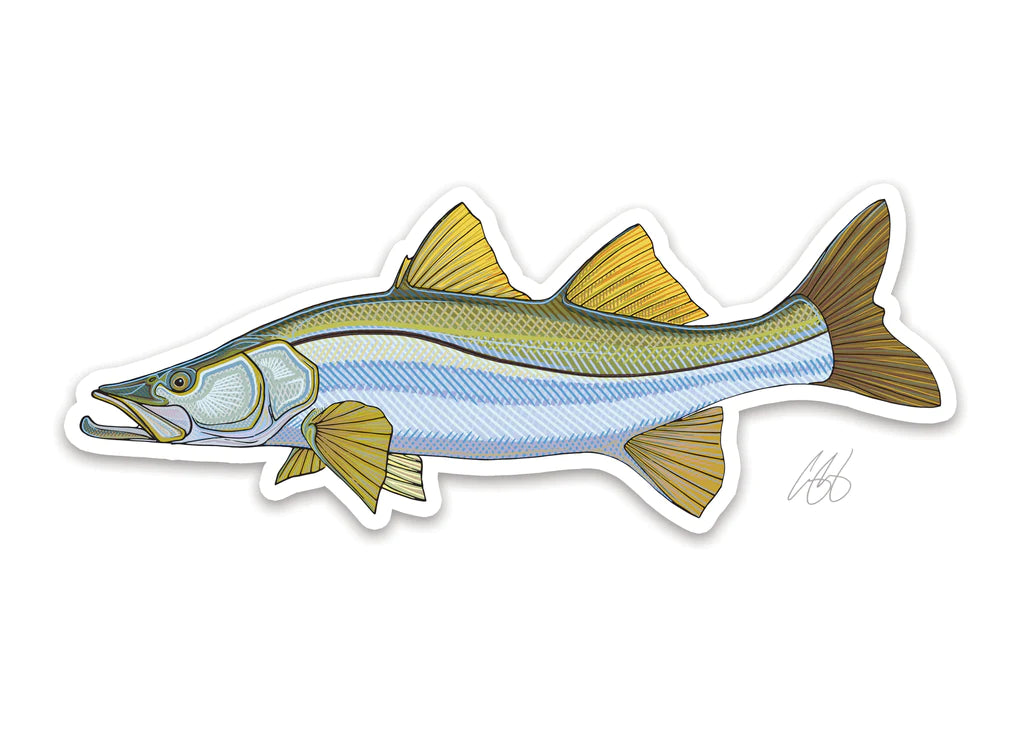 Casey Underwood Snook Decal | Tailwaters Fly Fishing