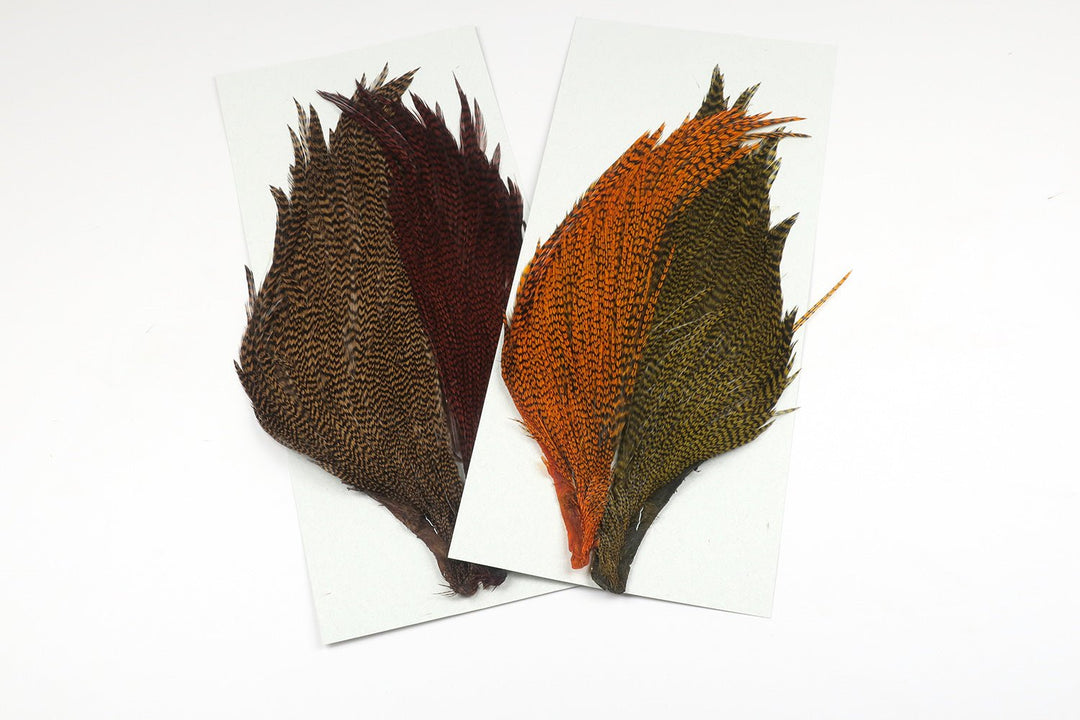 Hareline Tyers 4 Color Dyed Grizzly Trout Streamer Starter Cape Set | Tailwaters Fly Fishing