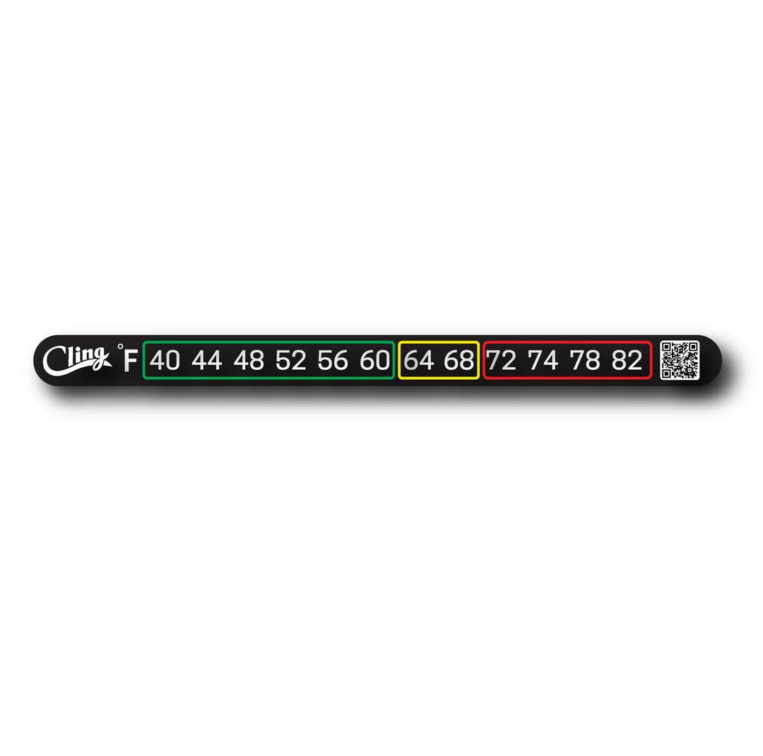 Cling Temperature Tape, Fahrenheit, view 2