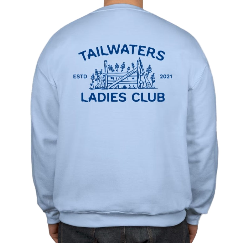 Tailwaters Ladies Club Fence Crewneck Sweatshirt | Tailwaters Fly Fishing
