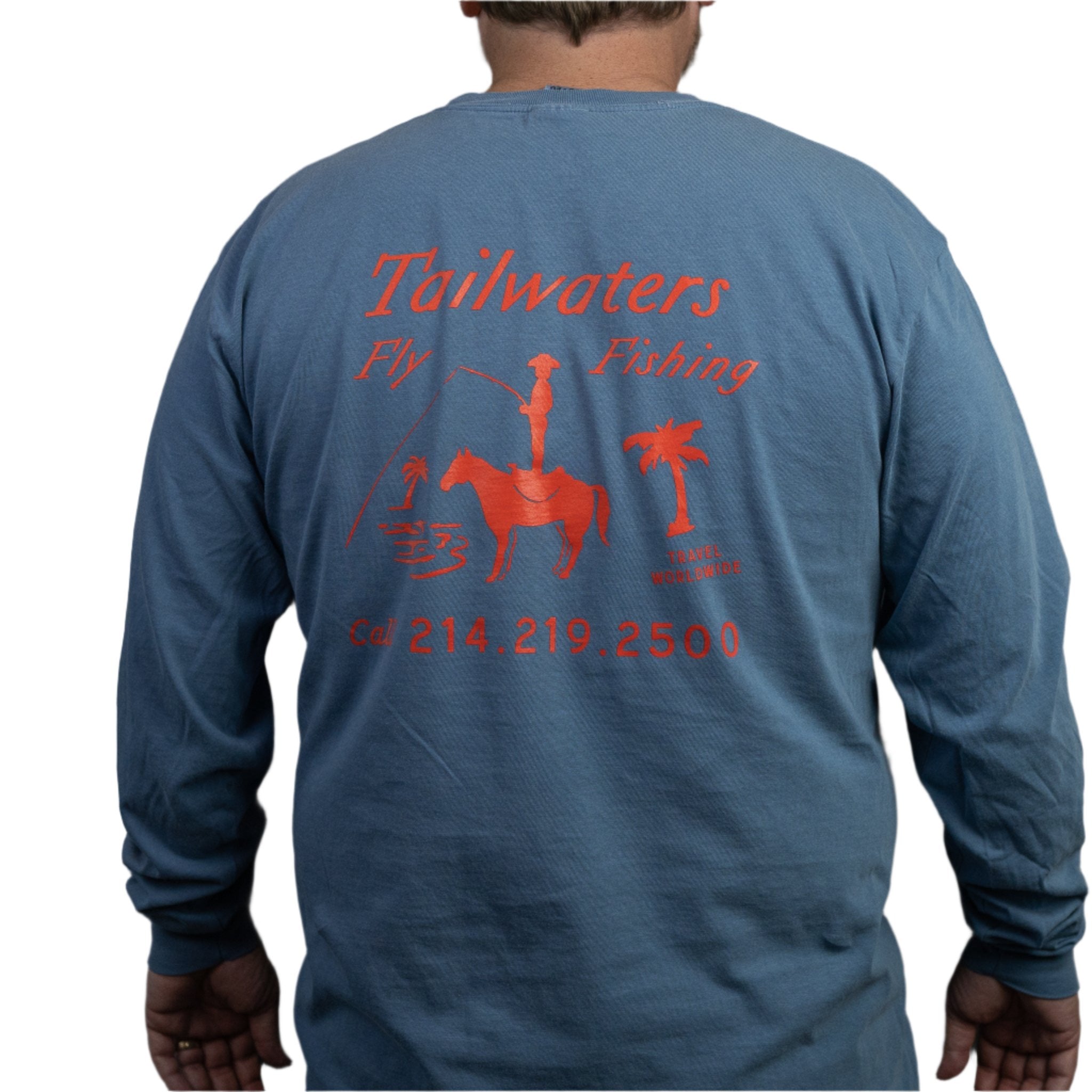 Tailwaters Fly Fishing Cowboy Angler Long Sleeve T-Shirt