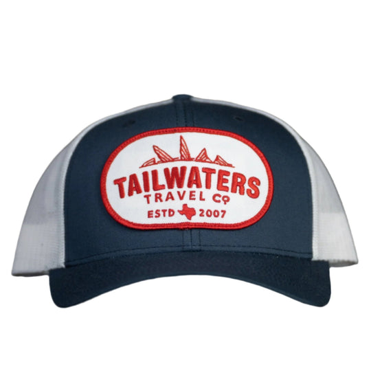 Tailwaters Fly Fishing Red Travel Patch Hat | Tailwaters Fly Fishing