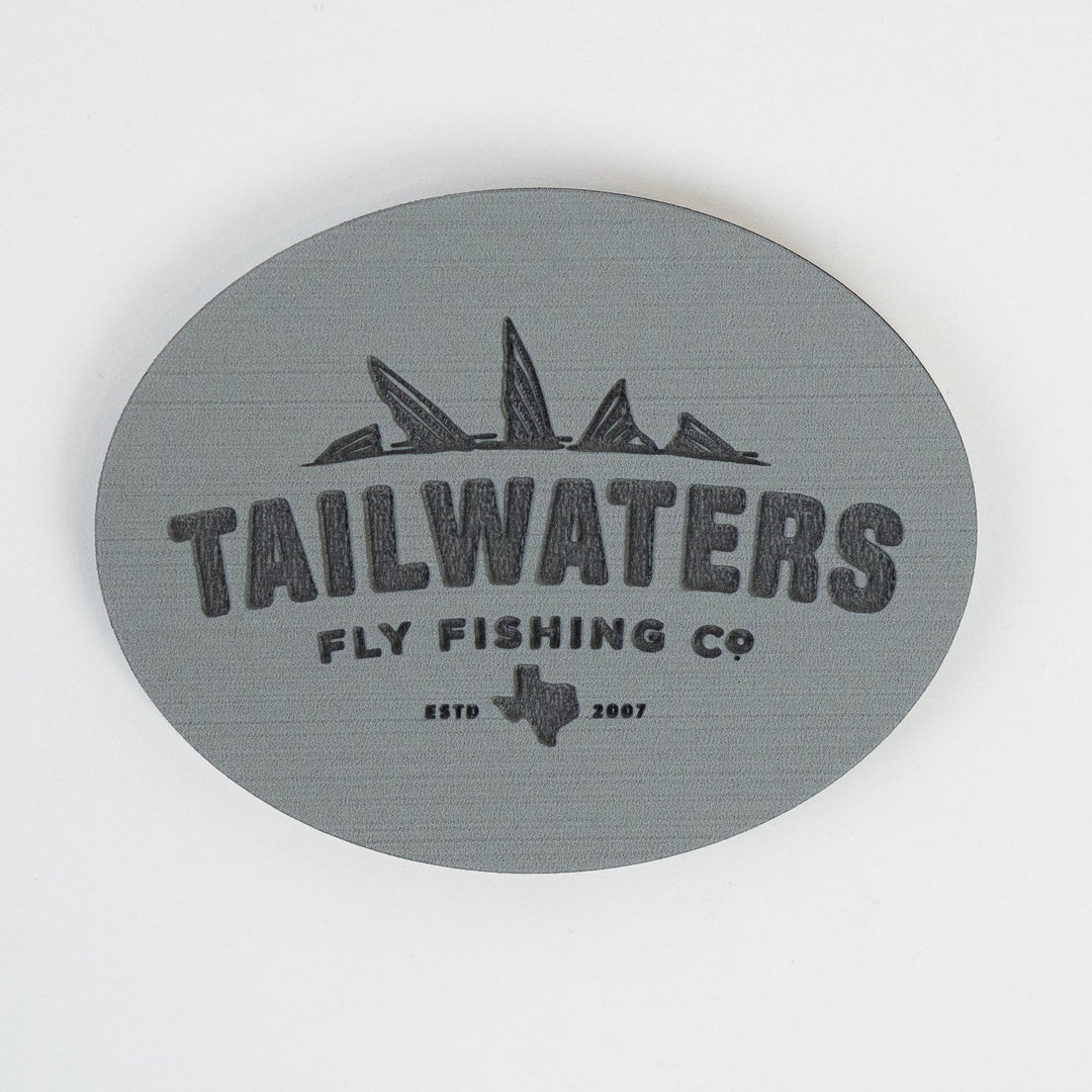 Tailwaters Logo Oval Foam Patch | Tailwaters Fly Fishing