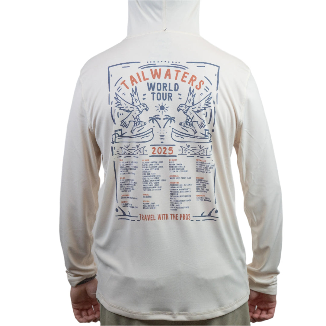 Tailwaters Fly Fishing World Tour Sun Hoody | Tailwaters Fly Fishing