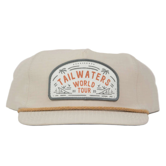 Tailwaters Fly Fishing World Tour Patch Roper Hat | Tailwaters Fly Fishing
