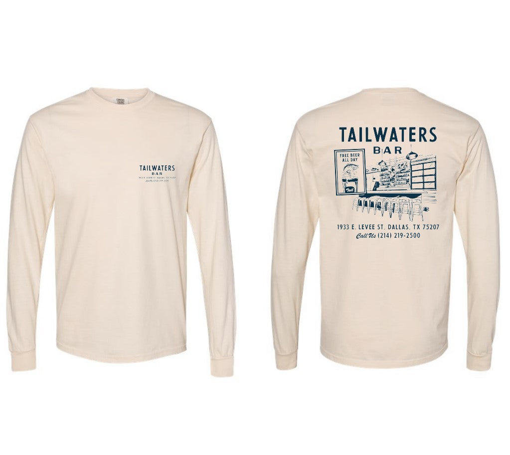 Tailwaters Fly Fishing Tailwaters Bar Logo Long Sleeve Shirt