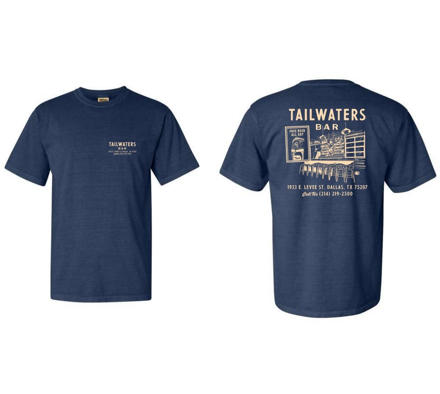 Tailwaters Fly Fishing Bar Logo Short Sleeve T-Shirt
