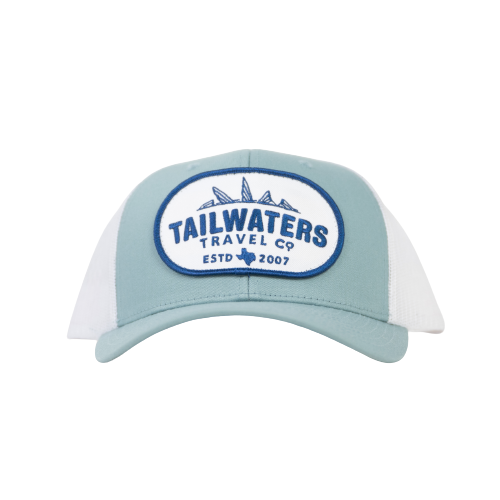Tailwaters Fly Fishing Blue Travel Trucker Hat | Tailwaters Fly Fishing
