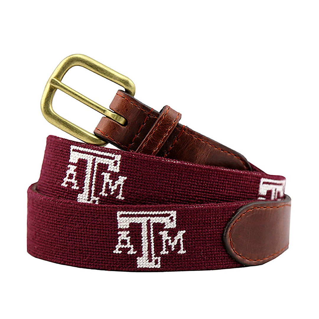 Smathers & Branson Texas A&M Belt (Maroon), Texas A, view 2