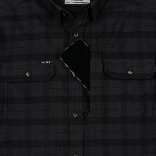 Poncho The Black Canyon Long Sleeve Shirt, detail, view 3