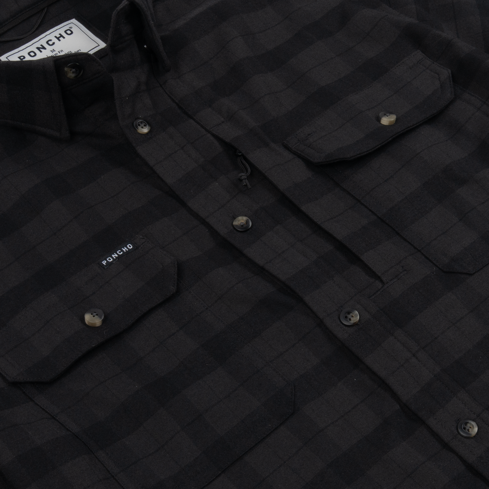 Poncho The Black Canyon Long Sleeve Shirt, detail