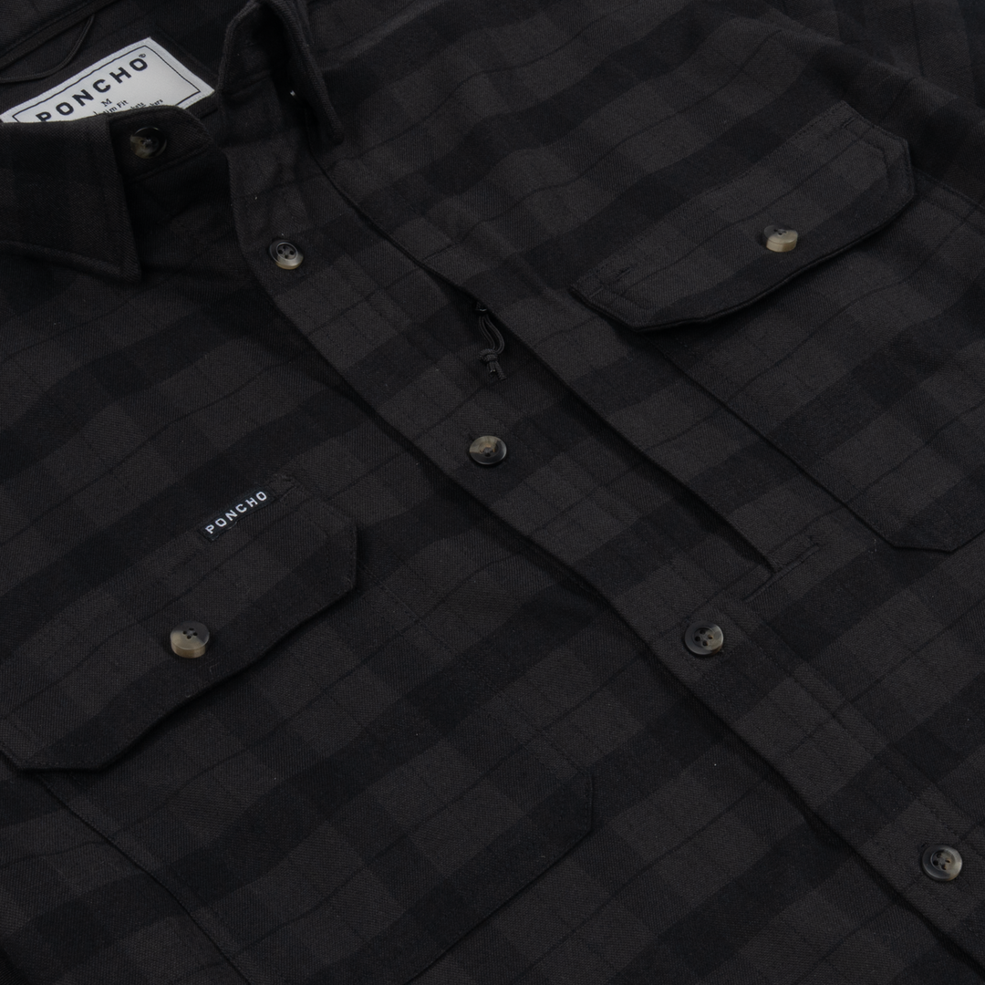 Poncho The Black Canyon Long Sleeve Shirt, detail