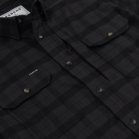 Poncho The Black Canyon Long Sleeve Shirt, detail